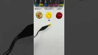 Color mixing recipe | Gold paint mixing | ASMR #paintmixing #colormixing #colormixingvideo