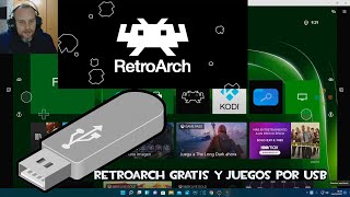 Como Instalar RETROARCH GRATIS en XBOX SERIES S / X (ONE) Y  EJECUTAR JUEGOS por USB