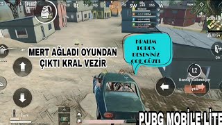 MERT AĞLADI OYUNDAN ÇIKTI PUBG MOBİLE LİTE KRAL VEZİR 👑