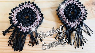 Crochet and Beads Earrings Tutorial