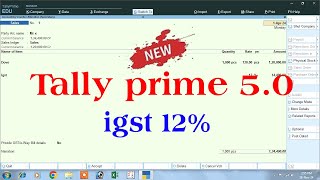 igst in tally prime | gst in tally prime | tally prime gst entry | tally prime full course