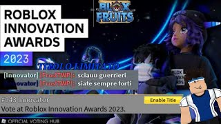 come ottenere il nuovo titolo limitato INNOVATOR su Blox Fruits