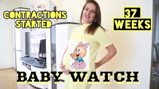 37 WEEKS PREGNANCY UPDATE || BABY FLIPPED || MY CONTRACTIONS STARTED || BABY WATCH