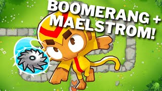 Trying a MAELSTROM BOOMERANG MONKEY! Bloons TD 6