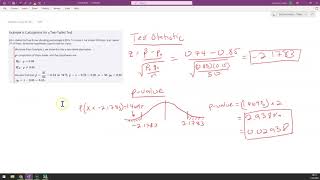 Test Statistic and P-value 1 Prop Z Test ArtofStat