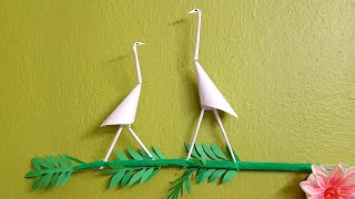 bird making craft | How to make an origami paper bird | bird making with paper - Origami Bird