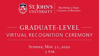 The Peter J. Tobin College of Business 2020 Virtual Recognition Ceremony