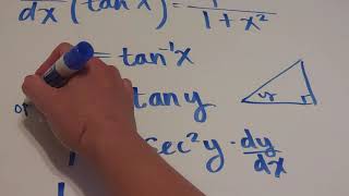 The derivative of inverse tangent