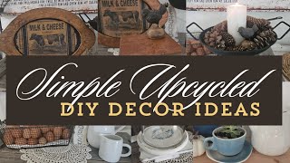 UPCYCLED KITCHEN ITEMS  - REPURPOSED IDEAS - SIMPLE HOME DECOR DIYs