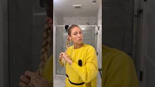 5 Minute Teacher Slickback Braid #grwm #morningroutine #hairstyle #hairtutorial