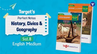 Std.8th Perfect History Civics and Geography Notes English Medium | Target Publications