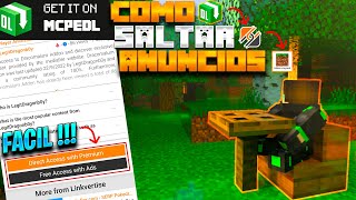 ✔ Tutorial para descargar los ADDONS de MCPEDL | SALTAR ANUNCIOS para no descargar algún virus 🦠