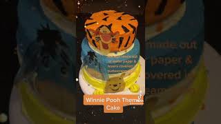 Winnie the Pooh theme cake made w/buttercream icing