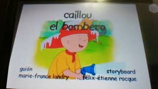 Caillou 1x09 "Caillou el bombero."