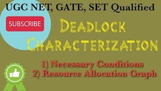 Deadlock Characterization|Necessary Conditions for Deadlock|Resource Allocation Graph|Deadlock in OS