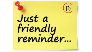 "Just A Reminder" - TDC Sunday Morning Worship Service - Jan. 7, 2024