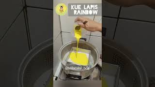 Kue Lapis Pelangi ( Rainbouw) #idejualan #kuelapispelangi #kuelapistapioka #snackbox #milscake_bdg