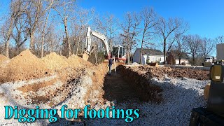 Digging For The Courtyard Footings