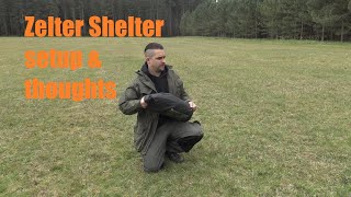 Zelter Shelter setup & thoughts