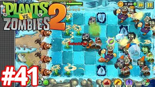 Plants vs. Zombies | Adventure Frostbite Caves Day 18, PvZ2 Gameplay Walkthrough Part.41