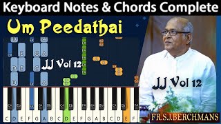 Um Peedathai Sutri Keyboard Notes & Chords | உம் பீடத்தை சுற்றி சுற்றி | Berchmans | JJ Vol 12