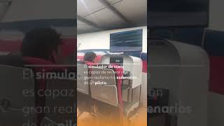 El simulador de vuelo Escuela de Aviación INEC.