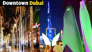 Dubai Downtown City Walking Tour | Night Life Dubai | @musafirnepali