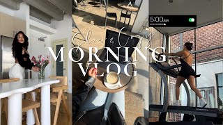 SLOW & COZY 5AM MORNING VLOG ☕️☁️  New Furniture & Organizing the loft