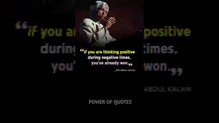 Think 💬 Positive ~ APJ ABDUL KALAM ~ #shorts #short