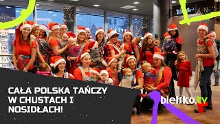 "Cała Polska Tańczy w Chustach i Nosidłach". Flash mob w Sferze