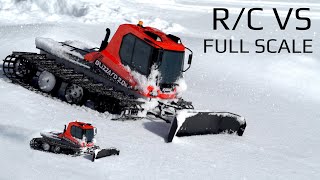 R/C Snowcat VS Full Scale Snowcat