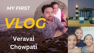 veraval Chowpati view/well spent evening veraval beach/peaceful beach view/amazing sunset on beach