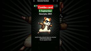 Hamster Kombat Combo Card 5 September, daily combo, daily Combo card Today