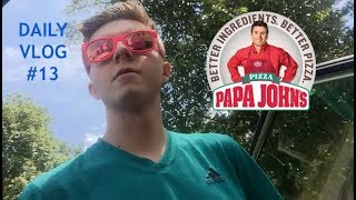 making papa johns Daily vlog #13 McCain Dyer's vlogs