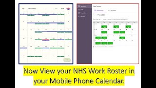 Synchronize your NHS work roster with your mobile phone calendar #ukmalayali #uknurse