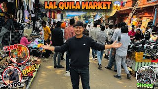 Lal quila market in delhi 2024 😱 | Chor bazaar delhi | Lal quila shoes market 😍 | Harsh kem vlogs