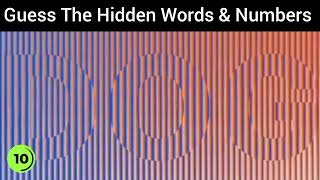 Can You Guess The Hidden Words & Numbers| Spot The Hidden Words And Numbers| Puzzle Challenge