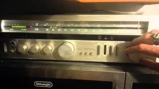 Sansui R-5L Stereo Receiver.junk amp,impressive tuner!