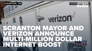 Scranton Mayor and Verizon announce multi-million dollar internet boost