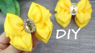 DIY Ribbon bow / Как сделать бантики / Clase magistral de arco