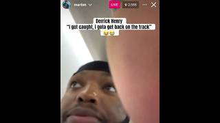 Derrick Henry on Marlon Humphrey’s IG Live: I Got Caught…I’ll Work on My Speed 🏃‍♂️💨 #derrickhenry