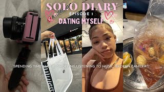 solo diaries ep. 01 ♡ | dating myself, spending time alone, shopping, broken camera again??