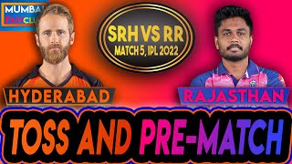 LIVE: HYDERABAD VS RAJASTHAN | TOSS & PRE-MATCH | SRH Vs RR, MUMBAI FANCLUB | IPL LIVE