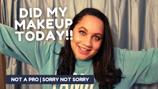 Unedited makeup tutorial | don't ever do what I do | not a professional makeup artist