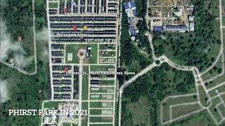 Satellite view-Phirst Park Homes Tanza 2018 and 2021