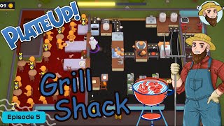 Grill Shack! - *Back to Basics* Solo Play PlateUp! I Part 5  #burger #plateup #theontariogardener