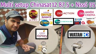 chinasat 12 @ 87.5° east with dd free dish/multi satellite