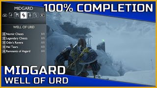 God of War Ragnarök - Well of Urd (Midgard) - 100% Completion