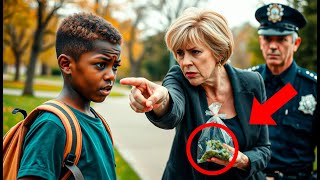 RACIST WOMAN PLANTS DRUGS ON BLACK BOY, BUT WHAT HAPPENS SHOCKS EVERYONE