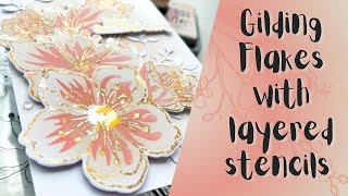 No Foiling Machine? No problem! USE gilding flakes instead! #cards #cardmaking #papercraft